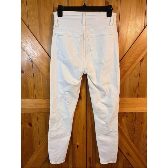 J. Crew curvy toothpick Denim Women’s White jeans size 28 (2186) - Picture 4 of 8